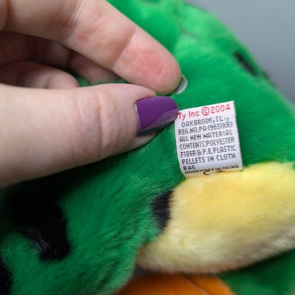 Ty Beanie Classic Lilypad Frog Plush Stuffed Animal 2004 - Picture 14 of 14